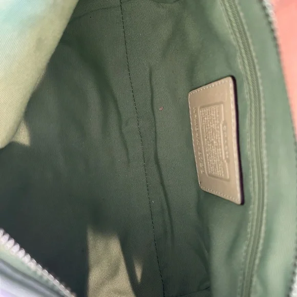 Coach Ladybug Tan and Green Women's Bag - Picture 9 of 10